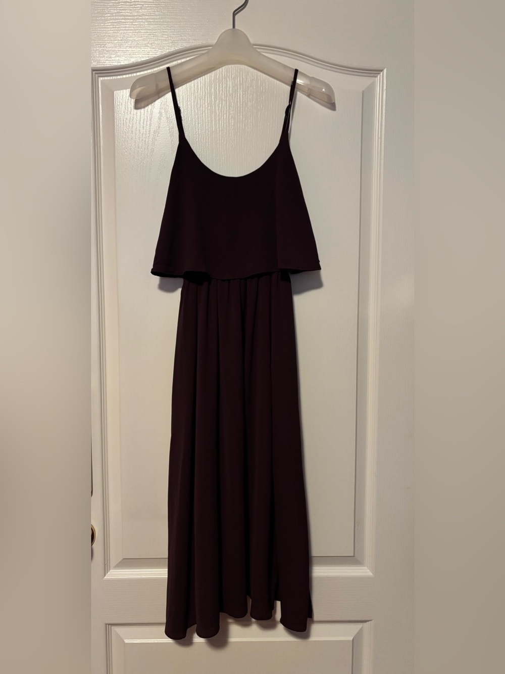 OAK + FORT Sleeveless Maxi Dress in Deep Plum